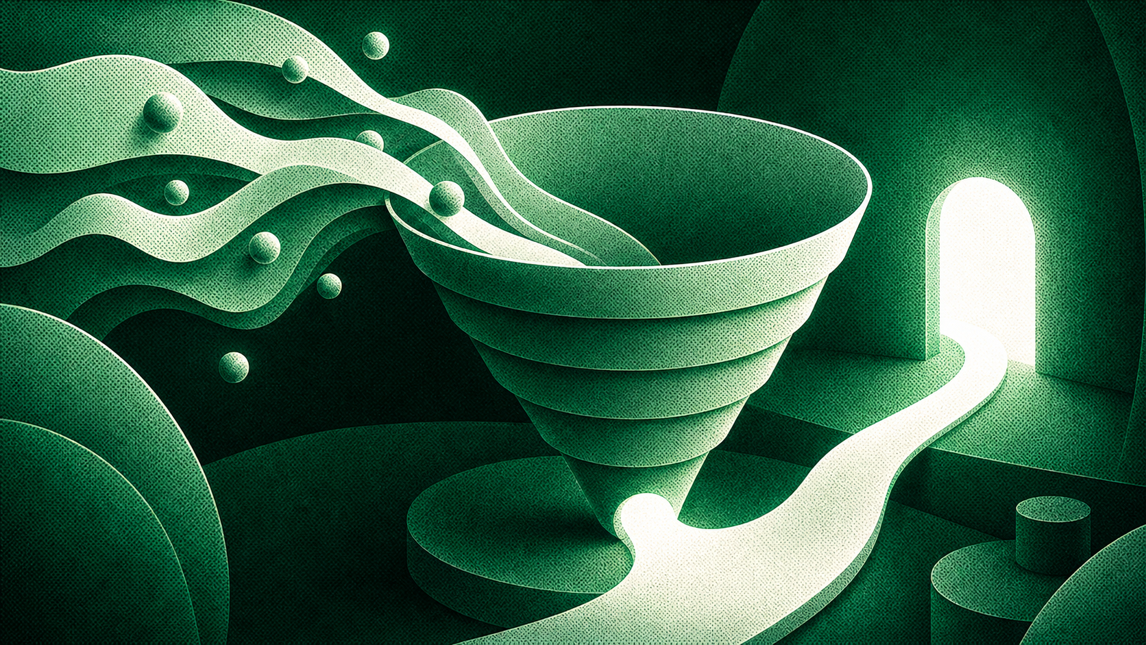 Illustration d'une couche de conversion ajoutée à un site web