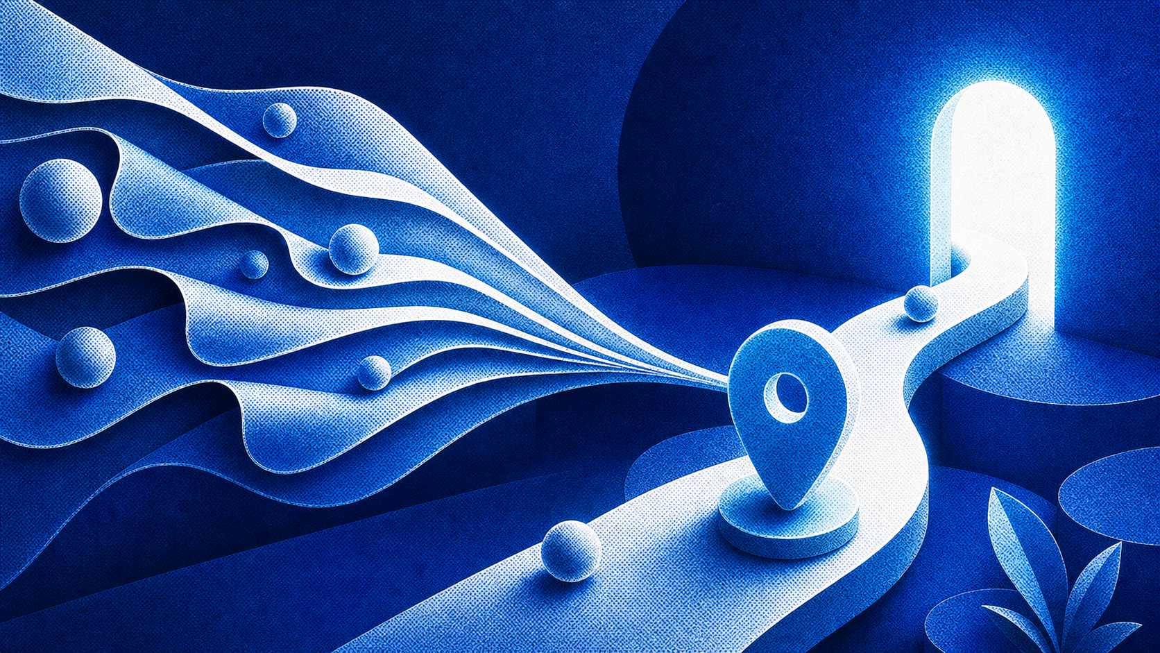 Illustration SaaS d'un trafic SEO transformé en pipeline commercial