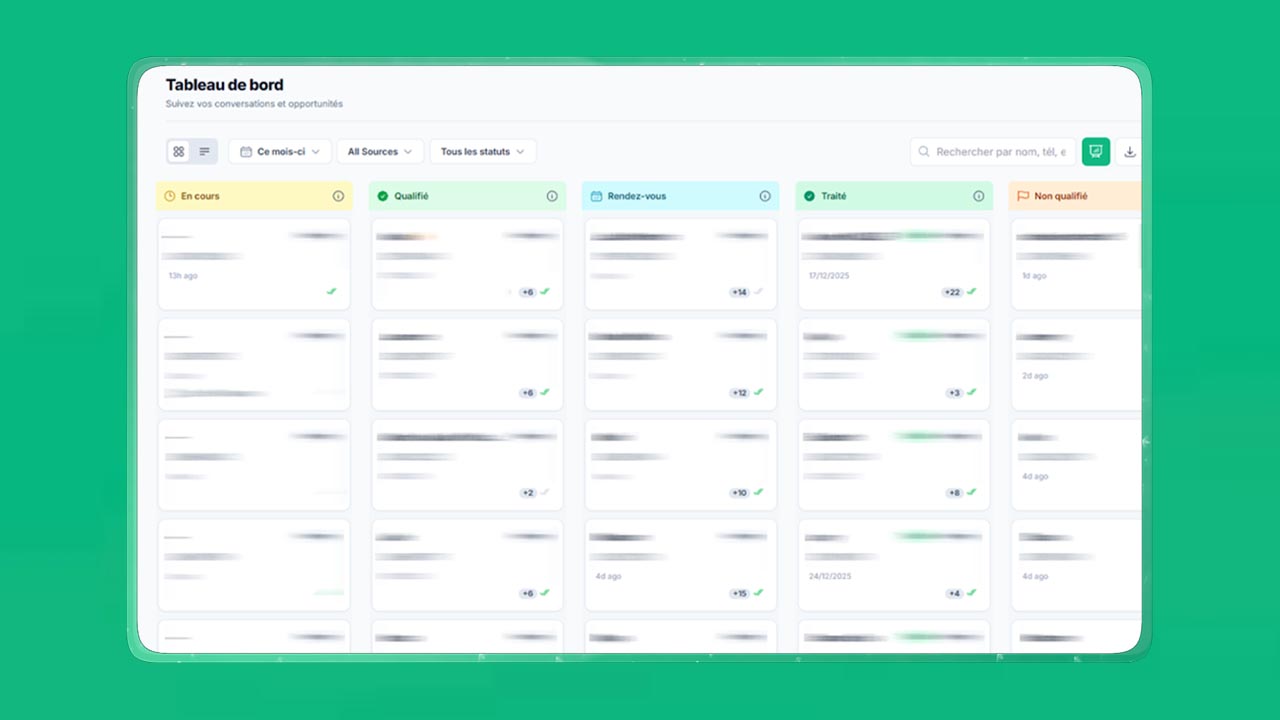 Réactivité immédiate du commercial IA Setlyy