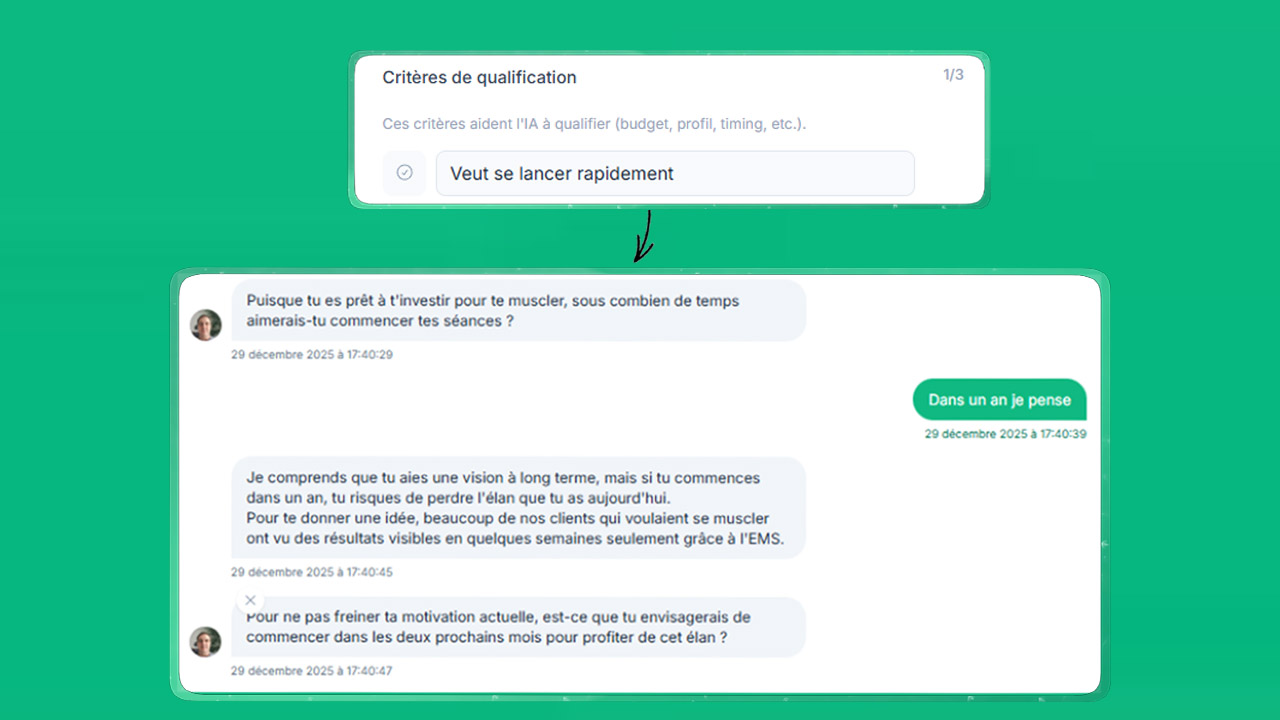 Qualification respectueuse sur WhatsApp